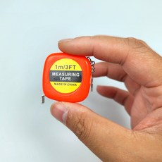 미니 휴대용 줄자 키링, 블루