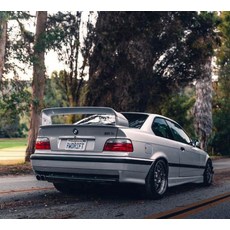 BMW E36 M3 스포일러 1990-2000 BMW M3 시리즈 GT 스타일 스포일러 E36 시리즈 3 쿠페 ABS 플라스틱 도색되, Glossy Black_2, 02 Glossy Black