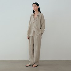 모이아 natural linen pants (beige) - 모이아