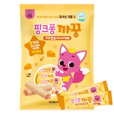 핑크퐁 까꿍 치즈 칼슘 크리스피 곡물롤 24p, 치즈맛, 120g, 2개