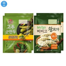 (냉동) 비비고 고추깻잎군만두392gx2개+왕교자350gx2개, 1세트