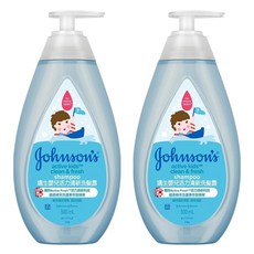 존슨즈베이비 액티브 키즈 클린 앤 프레시 샴푸, 2개, 500ml