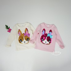 S/S 콩베베 러브캣 반전스팽글 티셔츠 PR01