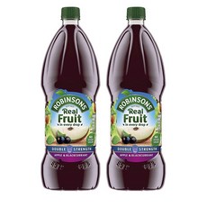 Robinsons Real Fruit Apple & Blackcurrant 로빈슨 리얼 프루트 사과 블랙커런트 주스 57oz(1.75L) 2팩