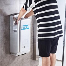 핸드 드라이어 건조기 소독기 Anmon 드라이 폰 양면 제트 드라이어 전자동 감지 드라이어 냉열 조절, 01 황실백 단전기건조금