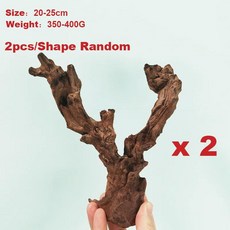 어항 장식 초 테라리움 천연 산호 유목 파충류용, 11.20-25cm--2pcs