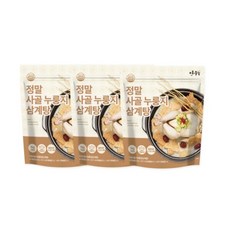 [정마을] 정말 맛과 영양을 담은 누룽지 삼계탕 1kg x 3팩, 선택:누룽지삼계탕 1kg 3팩