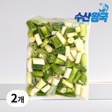 수산왕국 냉동 절단 대파, 2개, 1kg