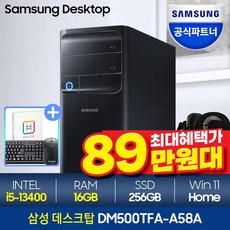 [메모리 무상UP!]삼성데스크탑 DM500TFA-A58A 최신 13세대 인텔i5 인강용 사무용 삼성컴퓨터, 3.램 16GB+SSD 256GB