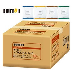 [DOUTOR] [일본직배송] 일본 도토루 커피향을 다양하게 즐길수 있는 4종류 맛의 드립백세트 40개입