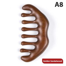 휴대용 나무 마사지 빗 셀룰라이트 감소 긴장 근육 완화 머리, [03] 1pc, 1개