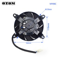 OTOM 오토바이 냉각 오일 쿨러 엔진 전기 라디에이터 탱크 KTM CRF YZF KXF RMZ 피트 더트 바이크 12V, MY06C, 1개