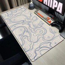 Topographic Map Art Mouse Pad 게이머 마우스 패드 Pc 게임 액세서리 데스크 매트 컴퓨터 키보드 데스크 매트 잠금 에지 소프트 마우스 Ped, 없음, 220) EP777777  6 - 550x1000x3m - 무선map1000