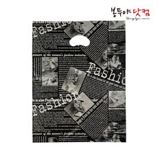 봉투야닷컴 HDPE 30호 (30x39cm) 100장 비닐쇼핑백, 패션-블랙