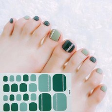 잇템샵 페디큐어 스티커 여름 네일 아트 젤네일 스티커 셀프 패디네일, 그로D패디큐어_139, 2개