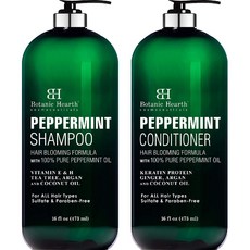 [미국직구] 보타닉허스 페퍼민트 샴푸&컨디셔너 세트 각473ml