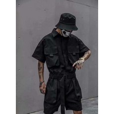 마른남자점프슈트