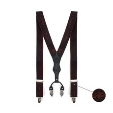 NUBITEL누비마트_골프 프린팅 클립 서스펜더 SD01 브라운 서스펜더 선물용멜빵 선물용서스펜더 패션멜빵 패션서스펜더 고급멜빵 고급서스펜더 골프멜빵 골프서스펜더 멜빵_누비텔레콤:
