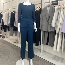 케이엘 KL 베네핏 스퀘어 벨트바지정장 다크그린 set23ne440O