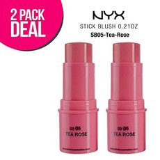【赫48】 2 팩 N.Y.X. 스틱 블러쉬 0.21oz SB05 티 로즈 MI_BF8D 메이크업브러쉬 브러숴 쉐딩브러쉬, mi 본상품선택, mi 1