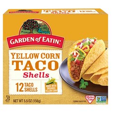 Garden of Eatin Yellow Corn Taco Shells 가든 오브 이틴 옐로우 콘 타코 쉘 12개입 12팩, 단일상품