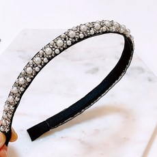 리본진주머리띠