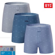 BYC 눈꽃패턴남성용니트사각팬티6매입BYL3627 3매2상자
