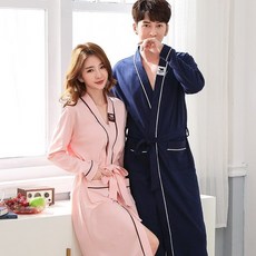 커플가운 커플 롱타입 긴팔소매 샤워가운