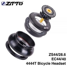 자전거헤드셋 스템 호환 ZTTO-4444T MTB 자전거 로드 헤드셋 44mm ZS44 CNC 1 1/8 &quot;-1 1/2&quot; 1.5, 02 4444T BLACK - zidooz9x