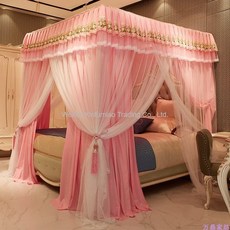 북유럽커튼침대캐노피모기장커튼사각공주풍