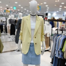 씨씨콜렉트 엠블럼자수 싱글버튼재킷(E222PSF160/옐로우)(3032941) 백화점