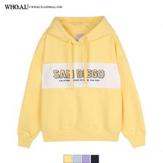 [현대백화점]후아유 WHMHA2312F 후아유걸 - 배색 후드티셔츠