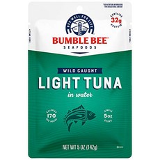 BUMBLE BEE Premium Light Tuna In Water Pouches Tuna Fish Pouch High Protein Food Keto Food and Sn, 1, 기타