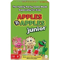 마텔 Games Apples to Junior 미친 비교 게임 504개의 카드가 포함된 보드 특히 가족 장난감 10대 및 게임 야간 9세 이상