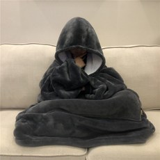 겨울 두꺼운 편안한 tv 담요 운동복 솔리드 따뜻한 담요 성인과 어린이 침대 양털 가중 담요 여행, 1개, 회색
