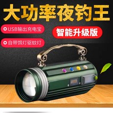 밤낚시등 구덩이 레이저 포제논 가스 태클낚시 강한빛 야광 고출력 조이다 낚다, 업그레이드 4광판 추가 충전기 추가