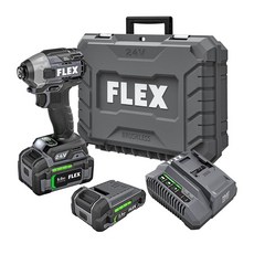FLEX 플렉스 24V 임팩 드릴 멀티모드 2.5A 5A 배터리 2개 세트 FX1371A-2B