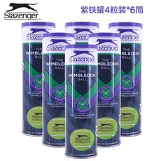 테니스공 Slazenger테니스 경기 철제캔 연습공 고탄력 택배, T10-보라색 철 캔 4개포장 *6통 하이드를 보내다 테니스 슬링거