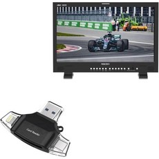 Seetec 12G236D와 호환되는 BoxWave 스마트 가젯 - 올리더 SD 카드 리더 microSD 카드 리더 SD 컴팩트 USB - 제트 블랙, 1개