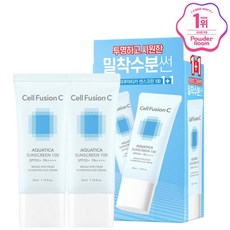 셀퓨전씨 아쿠아티카 썬스크린 1+1 기획세트, 2개, 35ml