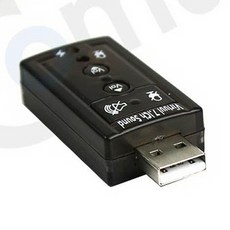 141 (주)에이스노즐 / (C)USB 7.1 사운드 카드 입출력 스피커 dac 오디오인터페이스 외장형, 단일 모델명/품번