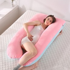 모드니 U자형 분리형 바디필로우, 크리스탈 핑크&블루