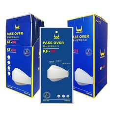 KF-94 황사방역 대형 (개별포장) 25매 마스크 1Box 패스오버 화이트, 상세페이지 참조