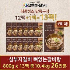 한팩더 [최화정쇼]삼부자 뼈없는갈비탕 800g x 13팩, 한팩더 [최화정쇼]삼부자 뼈없는갈비탕 800g x 13