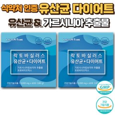 다이어트유산균 뚱보유산균 유해균억제유산균 유산균 날씬 다이어트 유산균 다이어트보조제 날씬 유산균 락토바실러스 유산균 다이어트 락토바실러스, 2개, 60포, 180g