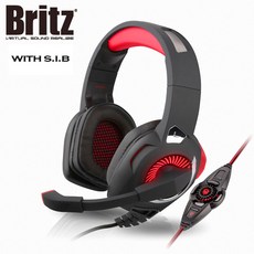 브리츠 게이밍 PC 헤드셋 K250GHV 가상 7.1채널 인강 자택근무 마이크