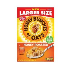 포스트 허니 번치 오브 오츠 허니 로스티드1.41 kg 대용량 Honey bunches of Oats, 1.41kg, 1개