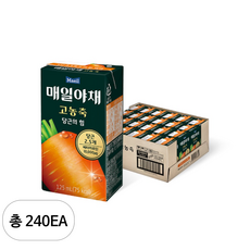 매일야채 고농축 주스 당근의 힘, 240개, 125ml