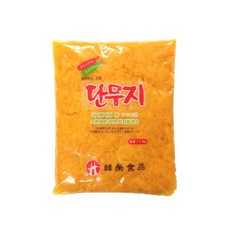 베스트식품 한영 압축슬라이스 단무지 1kg x10개 한박스