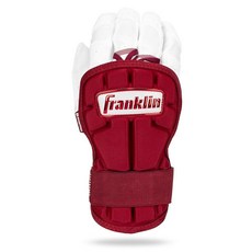 Franklin Sports 야구 핸드 + 손목 가드 - PRT LG 시리즈 성인용 손 배팅용 보호대 보호 쉴드 오른손 왼손잡이 화이트 골드 원 사이즈, 버건디, 1개
